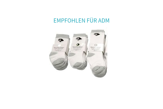 Black Robin Socken für ADM, einlagig (3er-Pack)