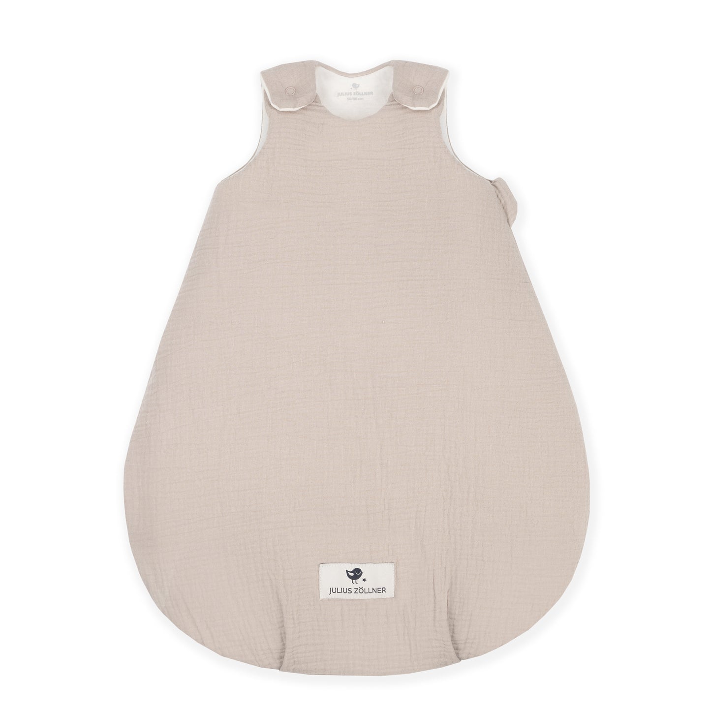Bequemer atmungsaktiver Babyschlafsack von Mein Shop in sanftem Beige für angenehme Nächte