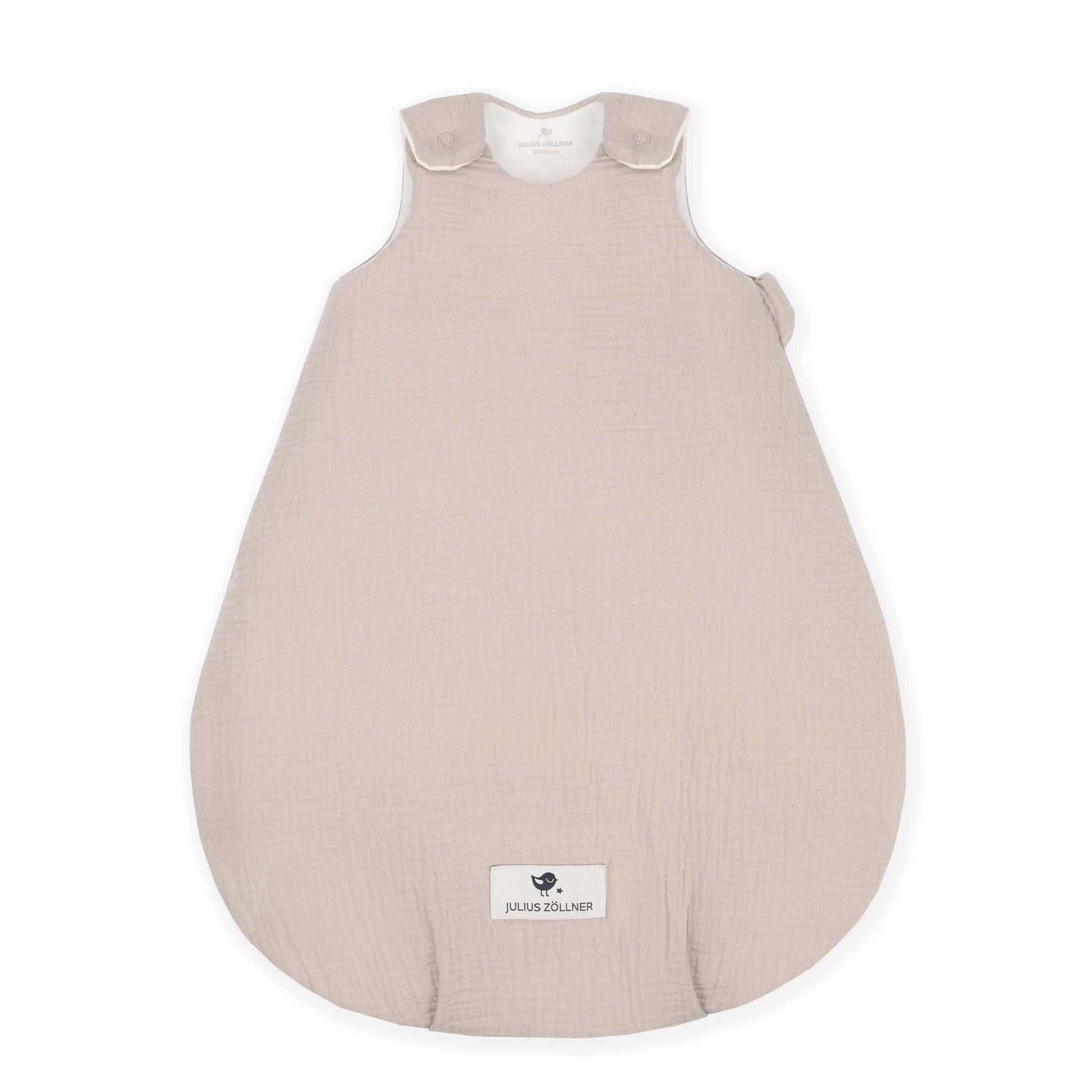 Bequemer atmungsaktiver Babyschlafsack von Mein Shop in sanftem Beige für angenehme Nächte