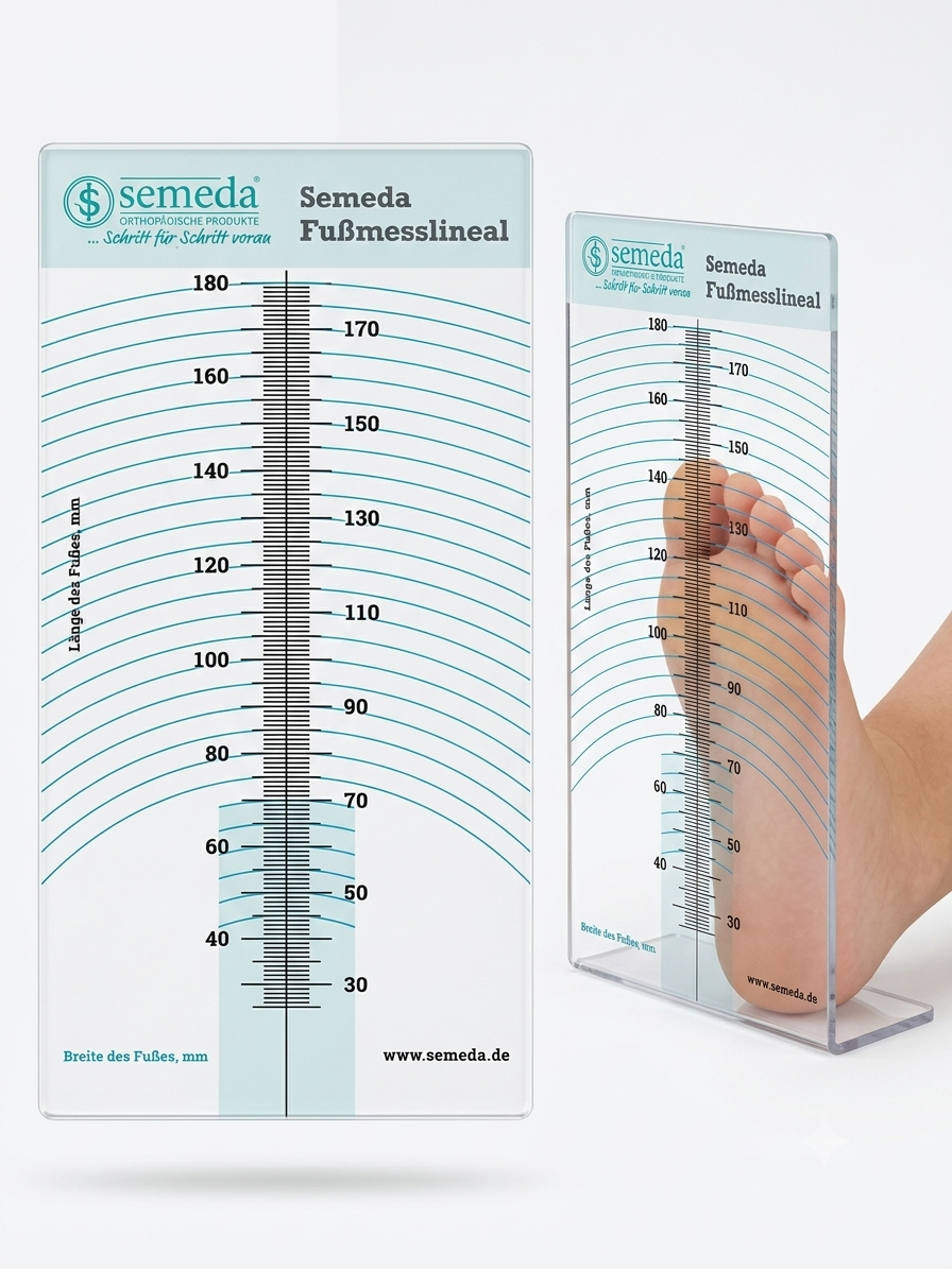 Semeda Fußmesslineal Basic