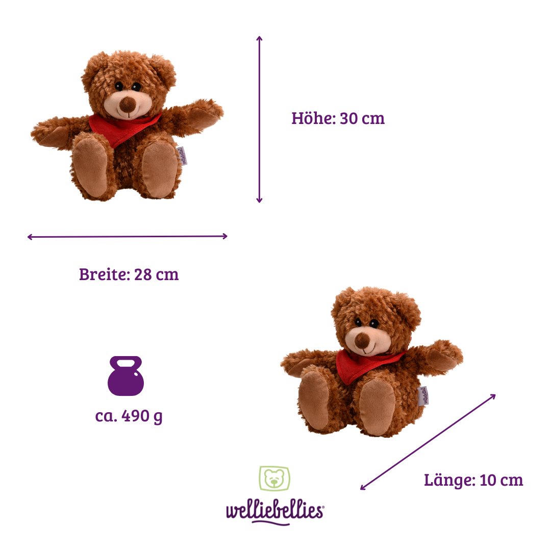 Wärmekuscheltier welliebellies® Bär – Dein Kuschelbär zum Liebhaben und Herz erwärmen