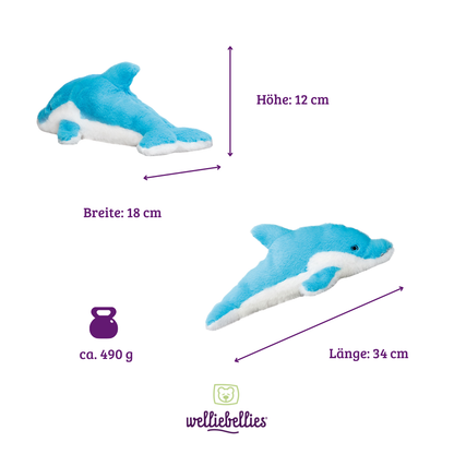Wärmekuscheltier welliebellies® Delphin – Dein wärmender Begleiter durch die Wellen des Lebens